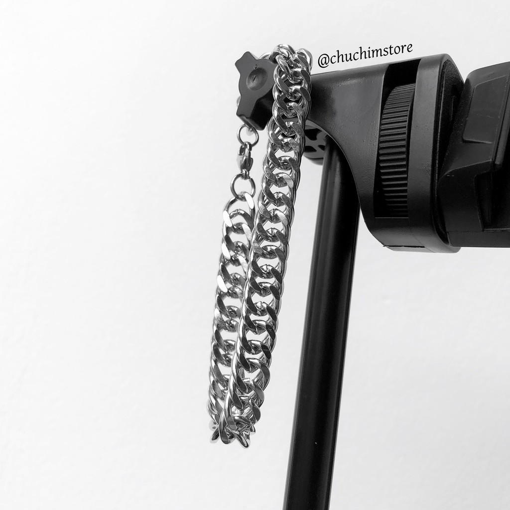 Vòng Tay Trơn Mắt Xích Tết Nối SIZE 7MM - THÉP KHÔNG GỈ - VT028