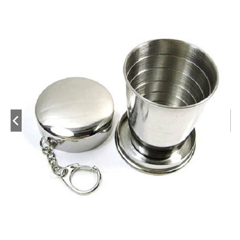 Cốc inox gấp gọn cá nhân sáng tạo, Ly Uống Nước Du Lịch