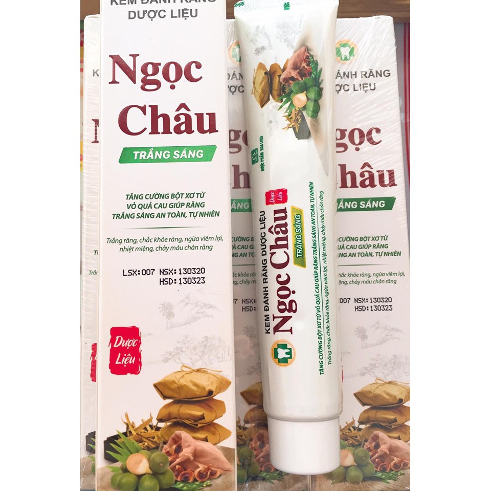 Kem đánh răng Ngọc Châu trắng sáng 125g