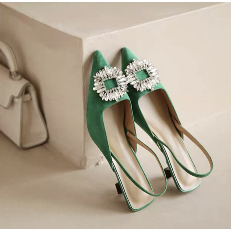 Slingbacks đá gót 3cm