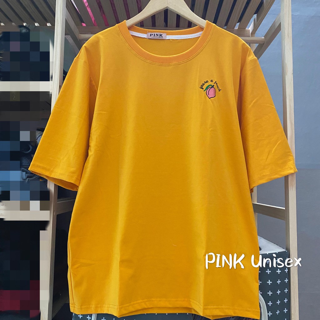 [Mã SKAMA06 giảm 8% tối đa 50K đơn 250K] [ FULL SIZE + HÌNH THẬT ] Áo thun phông tay lỡ form rộng THÊU QUẢ ĐÀO Unisex | BigBuy360 - bigbuy360.vn