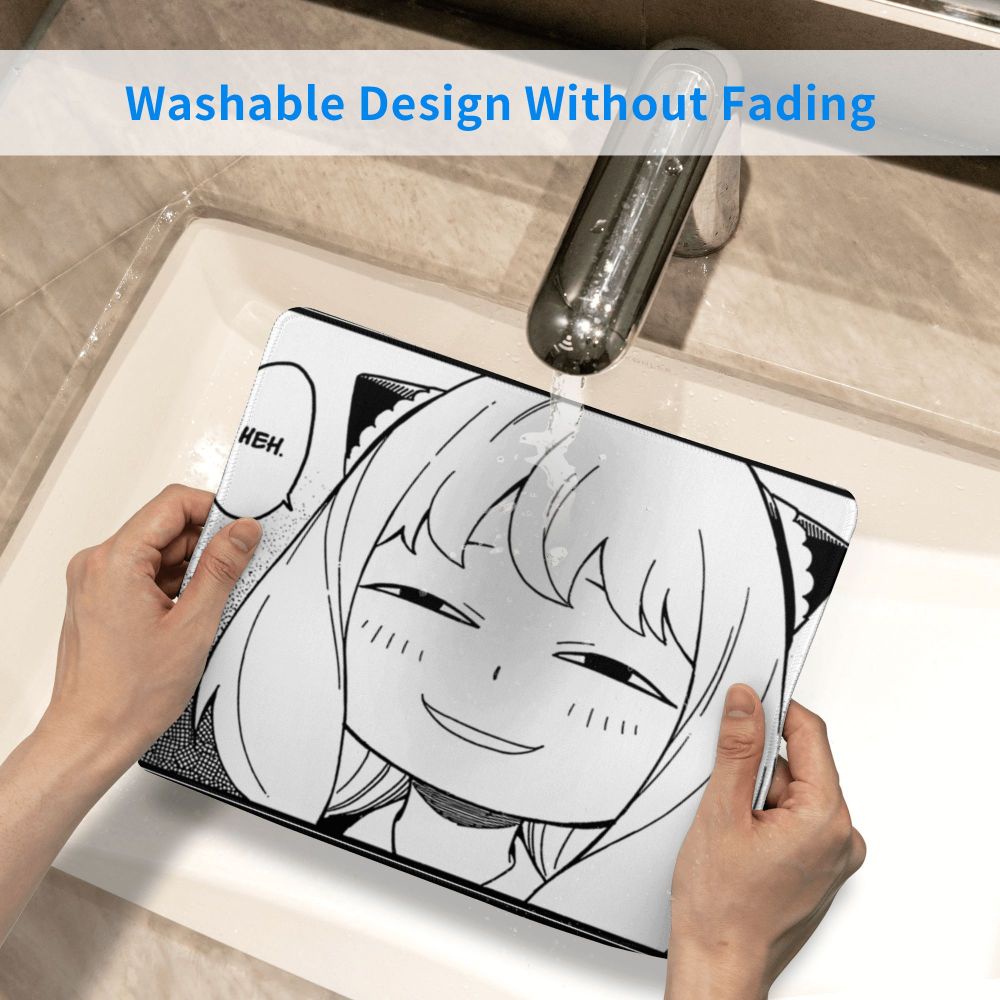 Miếng Lót Chuột Cao Su Chống Trượt Chống Nước In Hình Anime SPY X FAMILY Anya Heh Làm Quà Tặng Cho Laptop Và Máy Tính