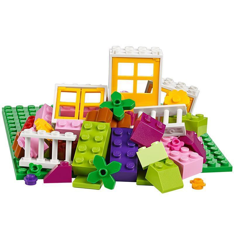 【LEGO] Lego khối xây dựng hạt nhỏ 10696 hộp vừa 10698 lớn đồ chơi lắp ráp cho bé trai và gái