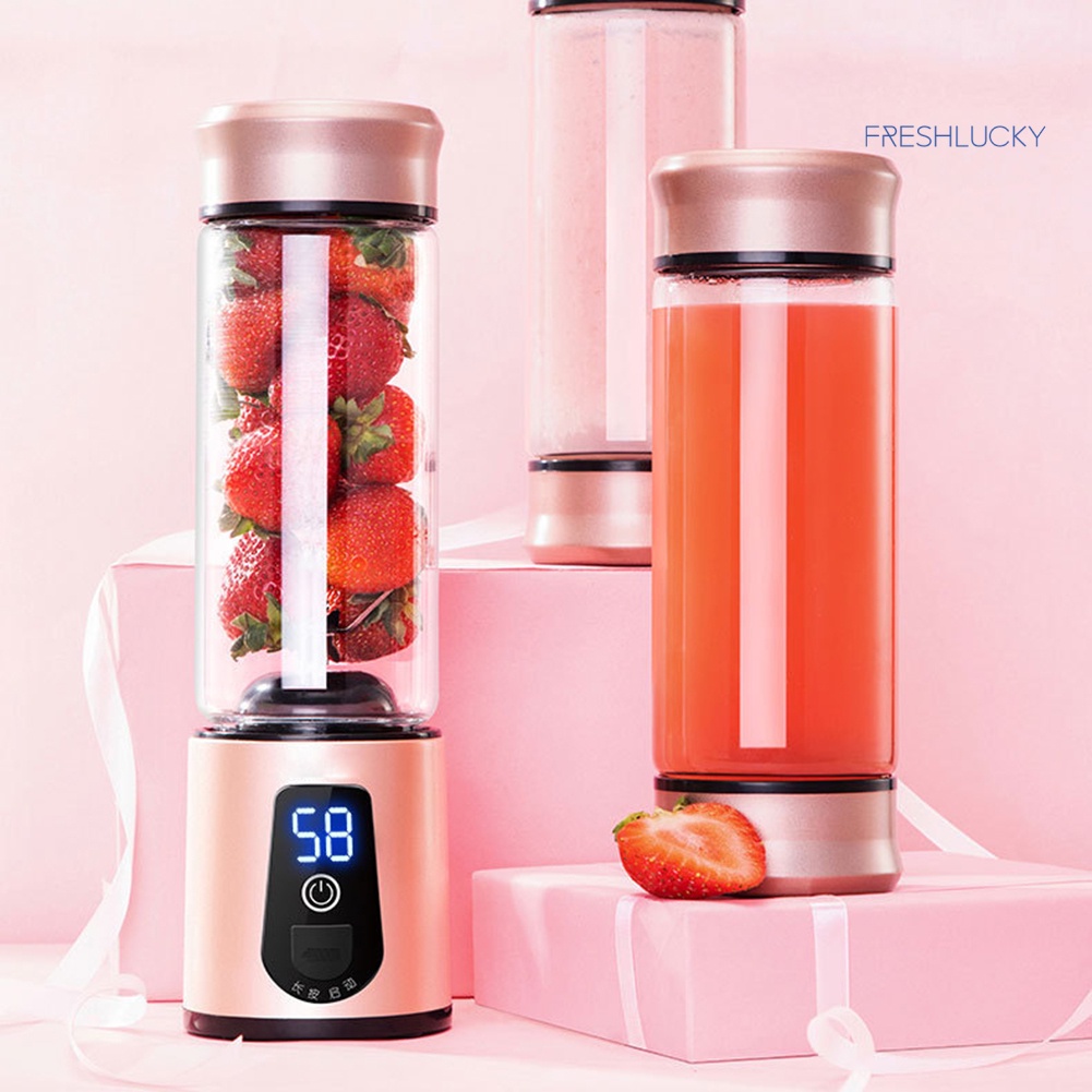 freshlucky 6-Blade Portable USB Electric Juicer Vegetable Fruit Blender Mixer Juice Maker