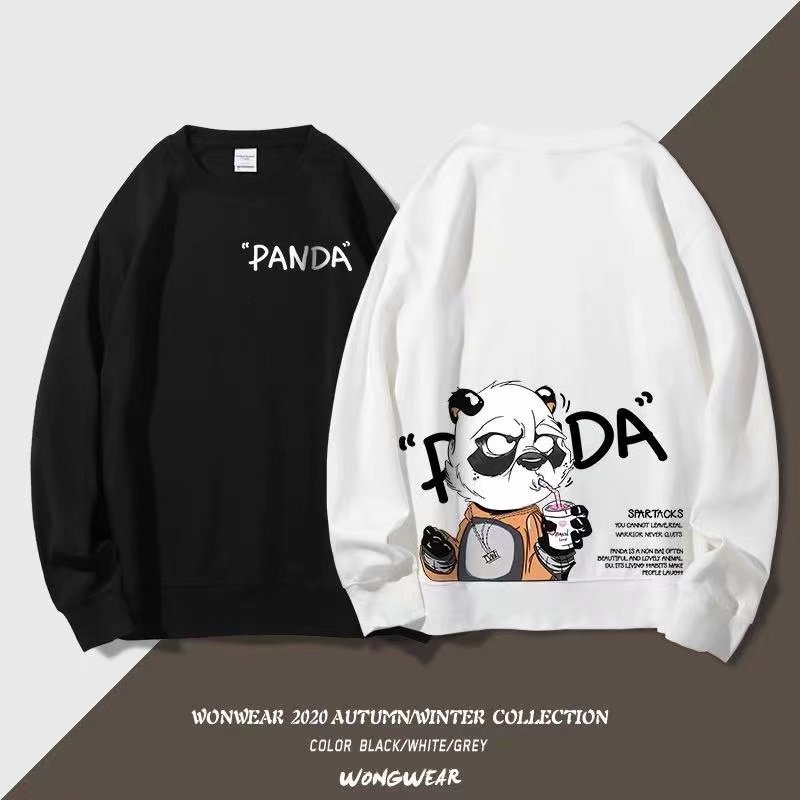 Áo Sweater Cổ Tròn Dáng Rộng Thời Trang Thu Đông Cho Nam -M-3XL