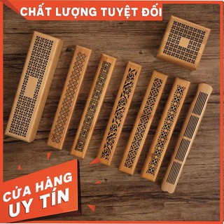 Hộp gỗ đốt xông trầm hương không tăm