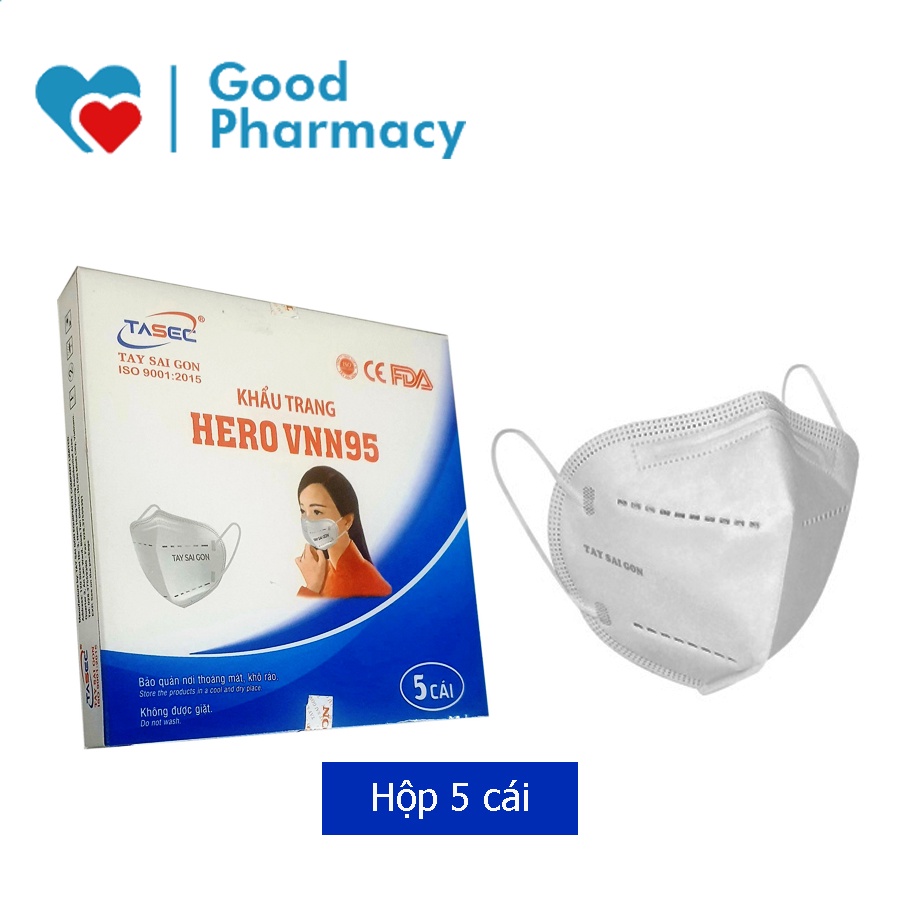 Khẩu trang Hero VNN95 (Tây Sài Gòn) - Hộp 5 cái