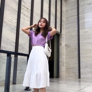 ÁO CROPTOP FORM RỘNG CÚC GÀI THẬT