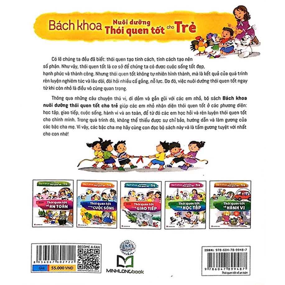 Sách: Bách Khoa Nuôi Dưỡng Thói Quen Tốt Cho Trẻ - Thói Quen Tốt Về An Toàn