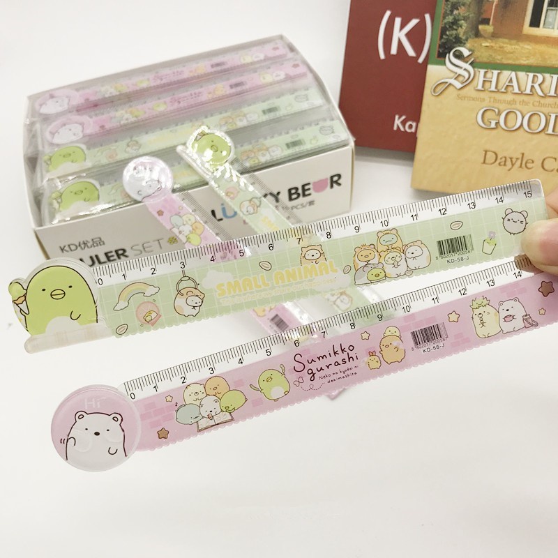 Thước kẻ học sinh 15cm thiết kế xinh xắn