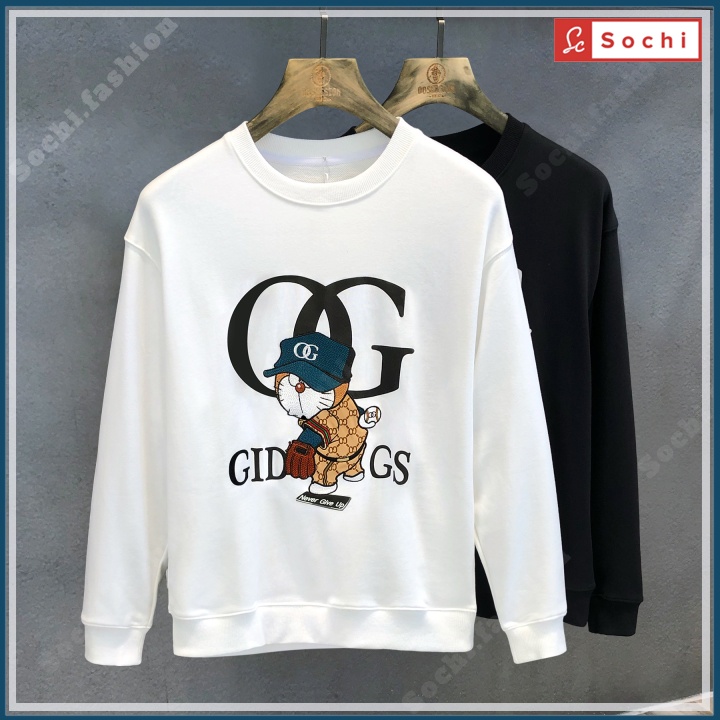 Áo thu đông tay dài nam, áo sweater nam Sochi chất nỉ mềm mịn in OG mã SW8.15