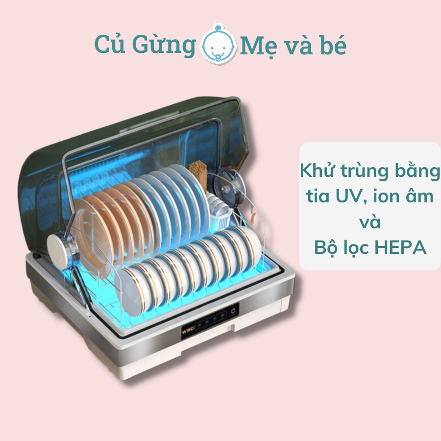 Máy khử trùng bát đĩa Winci KWC-UV007, dung tích 32L, 42L, Hàng chính hãng, Bảo hành 12 tháng