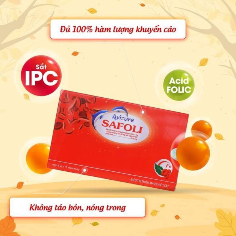 Avisure Safoli - sắt hữu cơ cho phụ nữ mang thai