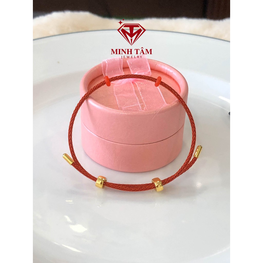 Vòng tay dây cước đeo charm,Vòng tay đeo charm dây cước kim loại-Minh Tâm Jewelry