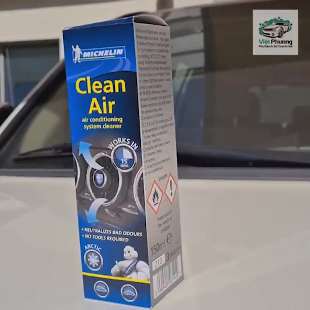 Chai Xịt Khử Mùi và Khử Trùng Máy Lạnh Ô Tô MICHELIN W31449 làm sạch không khí vệ sinh điều hòa xe hơi (hàng chính hãng) | BigBuy360 - bigbuy360.vn