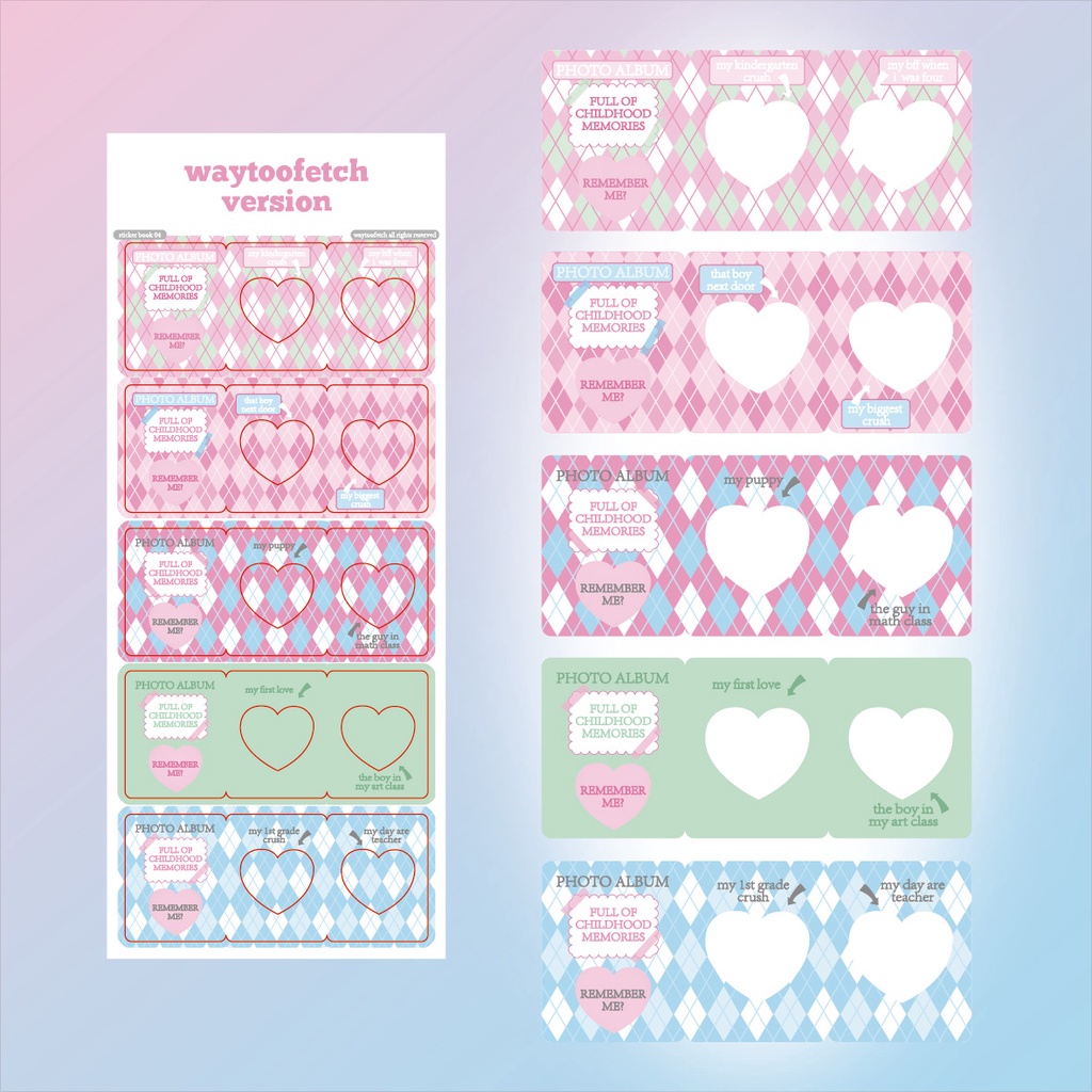Sticker Dán Khung Ảnh Trang Trí DIY Hình Ngôi Sao/Chữ Ký Tự Trang Trí Phong Cách Hàn Quốc Ins