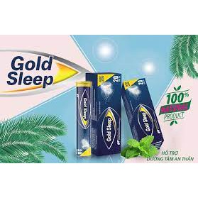 Sủi Ngủ Ngon Gold Sleep - Đẩy lùi chứng mất ngủ - Goldsleep - Hộp 20 viên