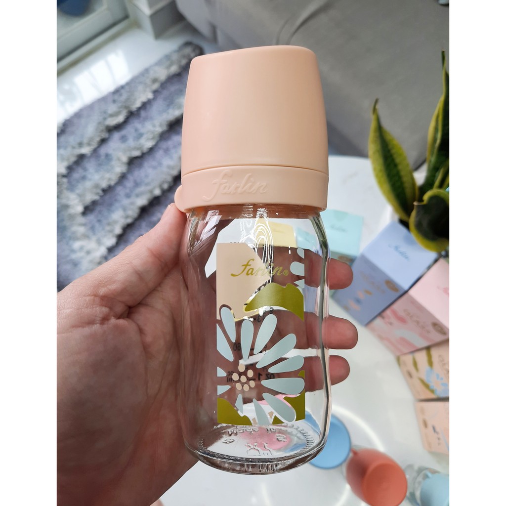 Bình Sữa Thủy Tinh Farlin Mẫu Mới - 240ml