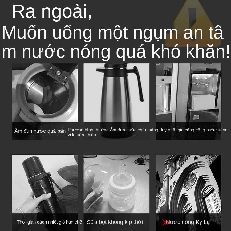 Ấm siêu tốc xách tay chất lượng Đức tích hợp cốc đun sôi du lịch nhà ở ký túc xá điện mini