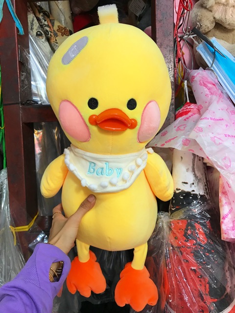 VỊT MÁ HỒNG Baby 40cm,Chất Miniso Mềm Nhũng Cao Cấp