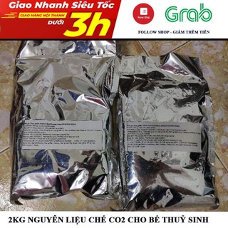 2kg nguyên liệu chế CO2 cho bể cá - baking soda - sodium - axit chanh - axit citric