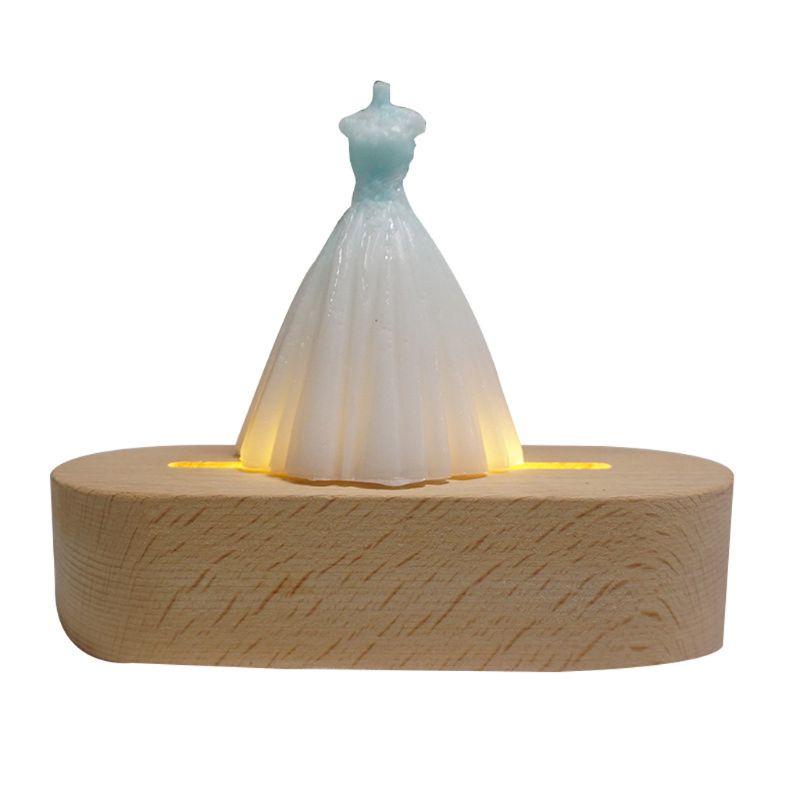 Đế Đỡ Mặt Kính Bằng Gỗ Có Đèn LED Chất Lượng Cao