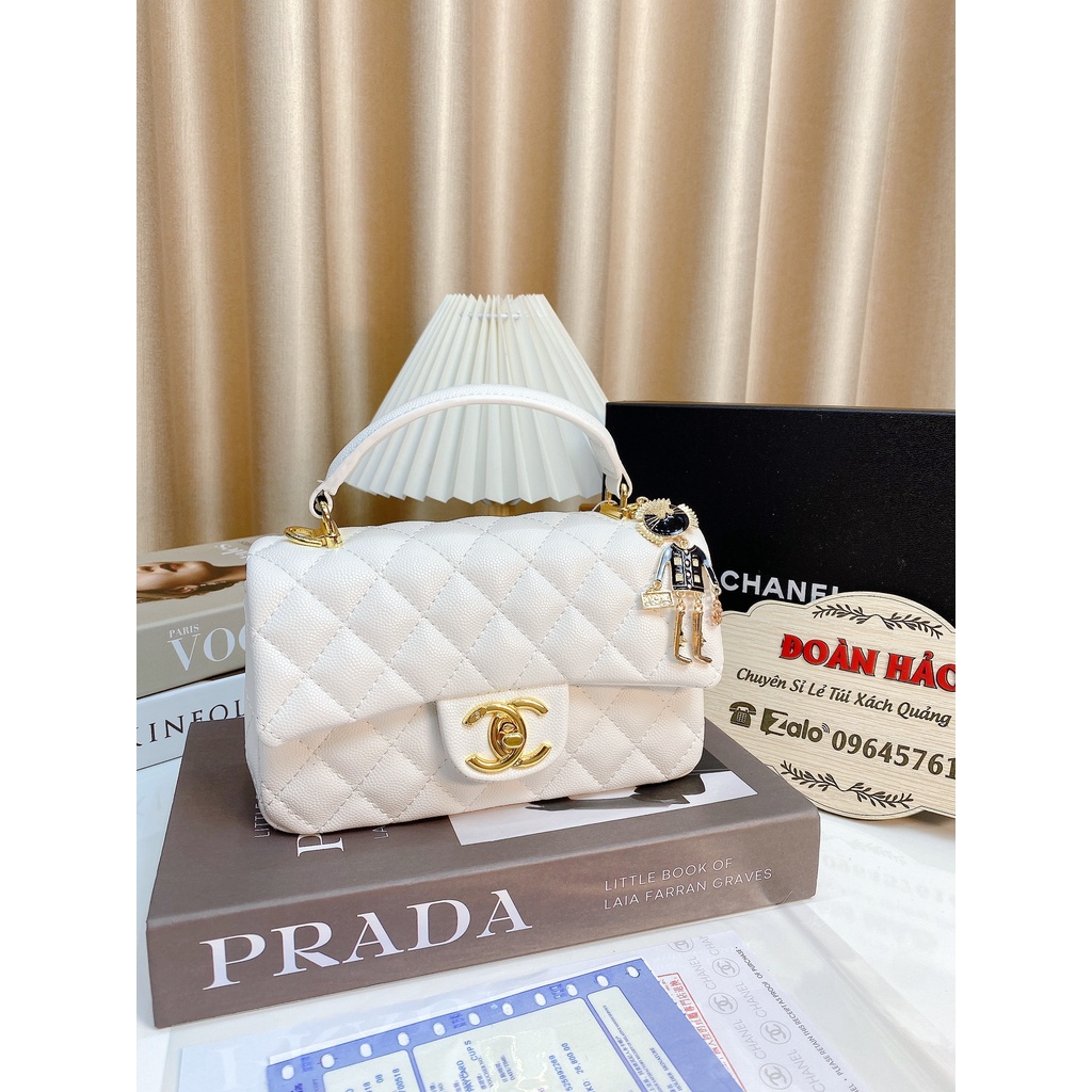 Túi Xách Nữ CH Neo Size 20 Da Dê Cao Cấp Fullbox Đeo Chéo Tặng Kèm Cham Có Nhiều Ngăn thiết kế Phong cách hàng quốc