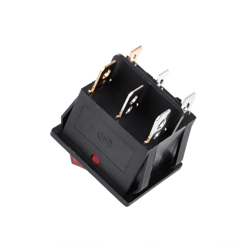 Công Tắc Bật / Tắt 6 Chấu Có Đèn Xanh Lá / Đỏ 20A 125V AC Chuyên