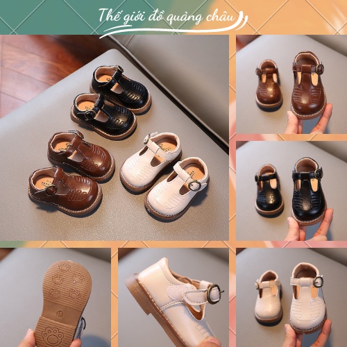 Giày da PU mềm công tử dành cho bé trai phong cách Hàn Quốc, mẫu hot 2022 - Hàng Quảng Châu Loại 1 (2255)