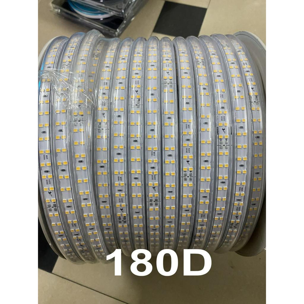 (Tặng 5 nguồn) Led dây dán 220V 100m 2835 bọc silicon chống nước siêu sáng cắm điện trực tiếp không cần đổi nguồn