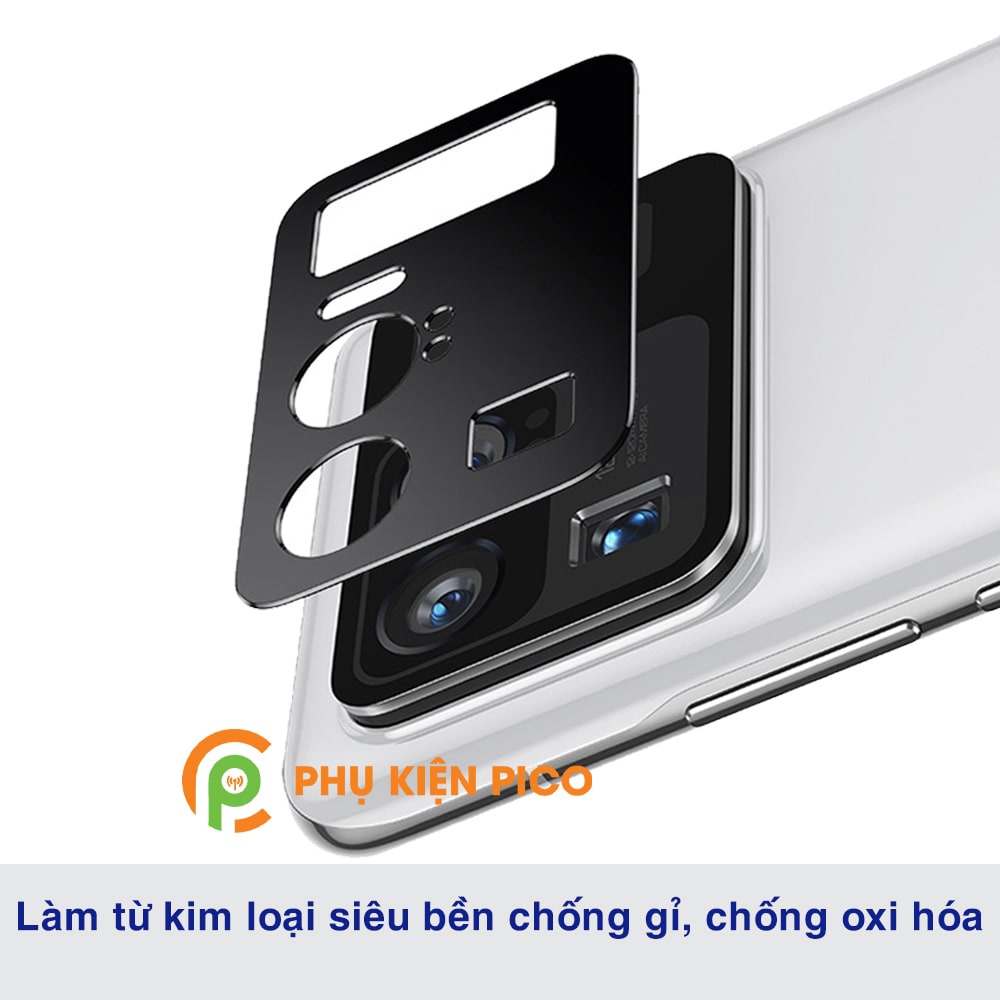 Dán camera Mi 11 Ultra khung kim loại bảo vệ an toàn camera sau - Ốp viền camera Xiaomi Mi 11 Ultra