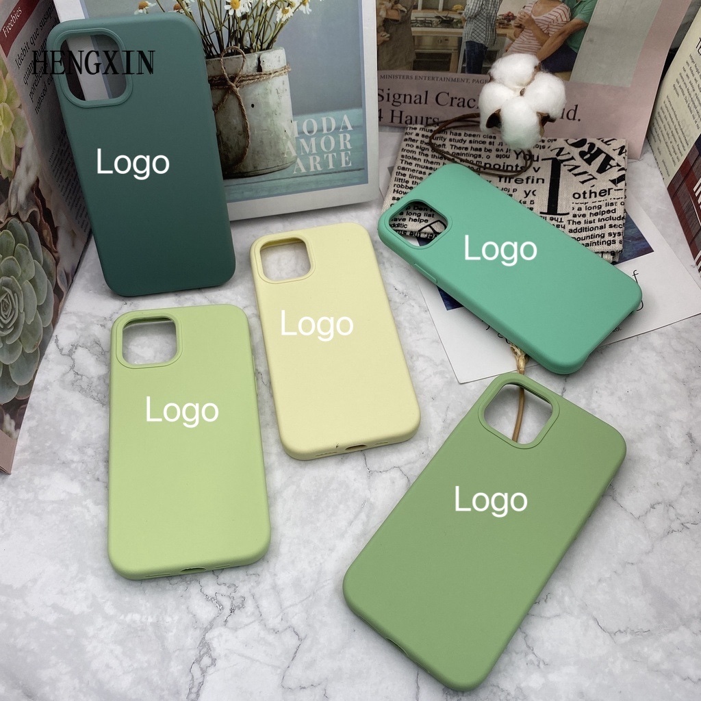 Matcha blue full silicone phone case for iP  6 6s 7 8 7p 8p x xs xr xsmax 11 11pro 11promax 12 12pro 12promax 13 13pro 13pro 13promax drop protective case