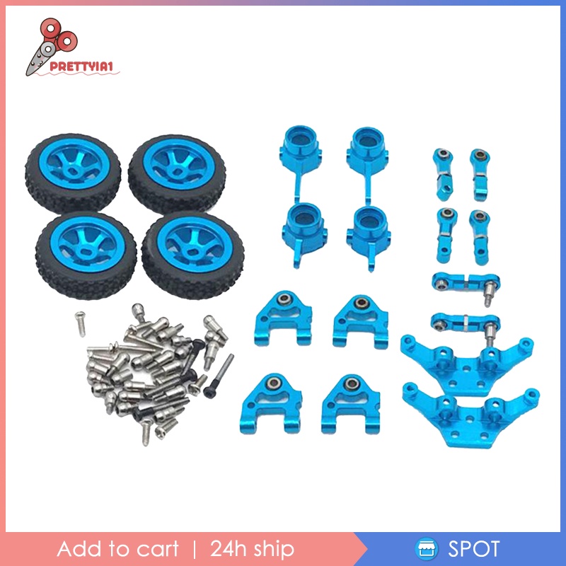 Phụ Kiện Nâng Cấp Bằng Kim Loại Màu Xanh Dương Cho Xe Hơi Điều Khiển Từ Xa WLtoys 1 / 28 P929 K969 K979 K989