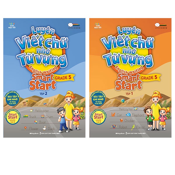 Sách Combo Luyện viết chữ nhớ từ vựng – English Writing Smart Start Lớp 5