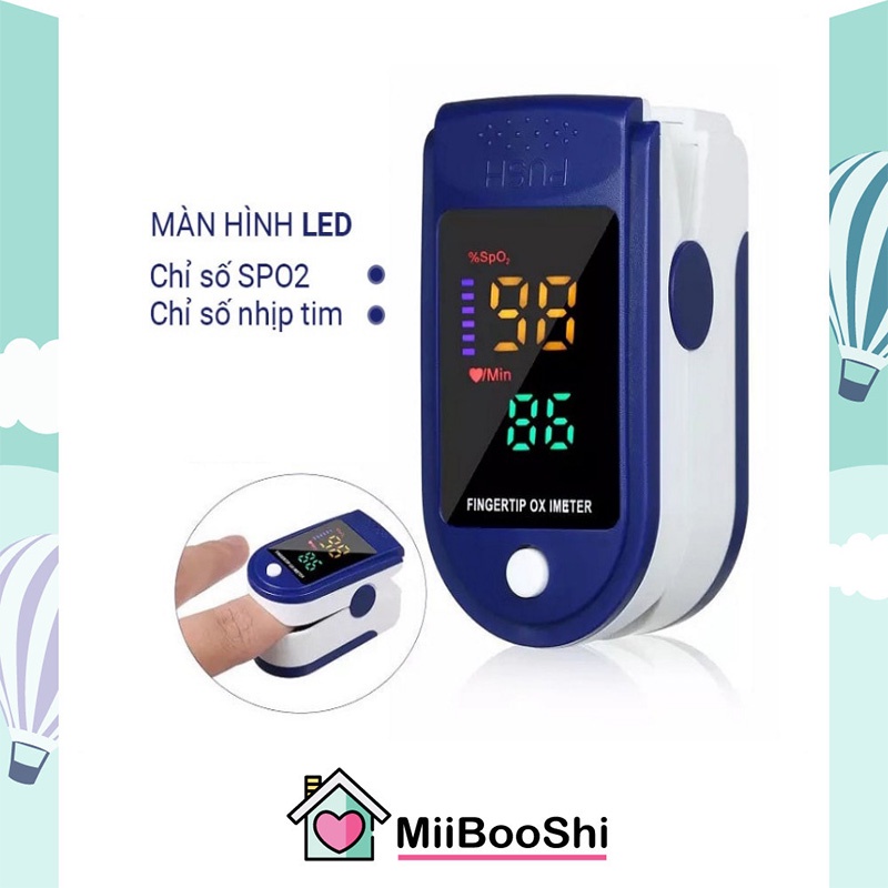 Máy đo nồng độ oxi trong máu SpO2 đo nhịp nhanh chóng chính xác MiibooShi D1.102