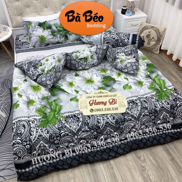 Vỏ chăn lồng được ruột 2m2x2m Cotton Poly có khoá kéo, hoạ tiết ngộ nghĩnh