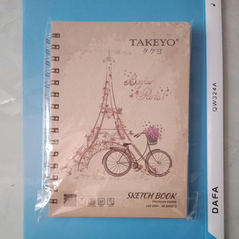 Sketch book sổ vẽ tranh TAKEYO 50 tờ có chứng nhận FSC