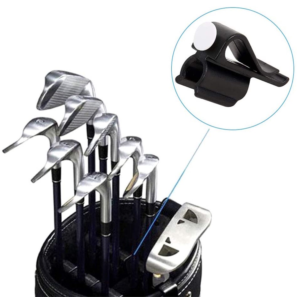 [double]Golf Putter Clip Golf Bag Clip on Putter Clamp Holder Golf Putter Clip Organizer Ball Marker for Golf