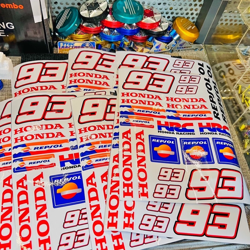 Tem Decal Set Honda 93 ✌