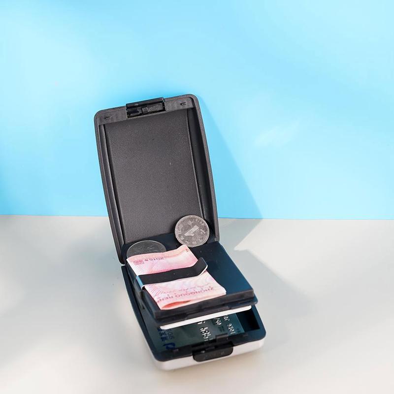 Ví Nhôm Đựng Thẻ Đa Năng Thông Minh 4 Màu 10.5*7*3Cm A7A7