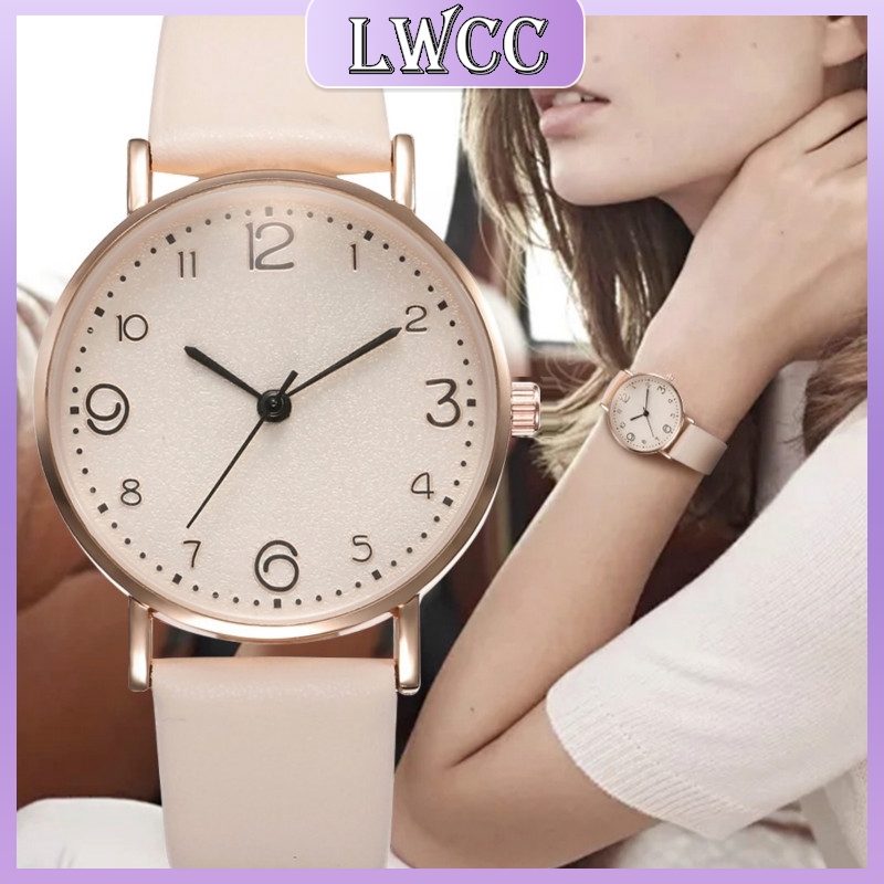 Đồng hồ quartz LWCC KH023 dây da thời trang thanh lịch