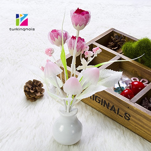 Đèn ngủ hình hoa tulip mini dùng trang trí phòng cho trẻ nhỏ