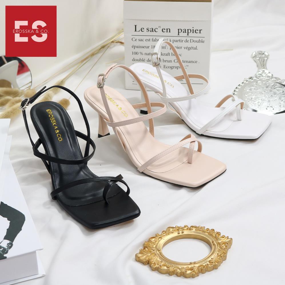 Giày cao gót Eroska thời trang phối dây gót nhọn kiểu dáng xỏ ngón cao 7cm màu nude [HÀNG CAO CẤP] | BigBuy360 - bigbuy360.vn
