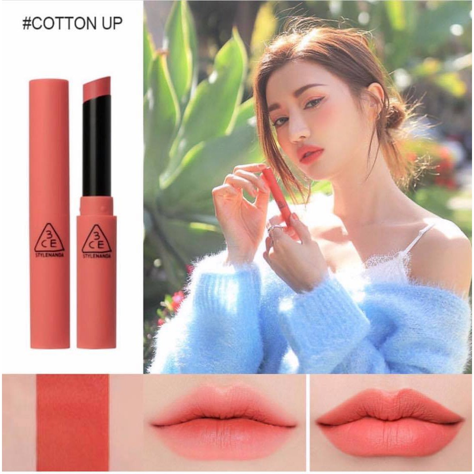 🍑3CE SLIM VELVET LIP COLOR 2019