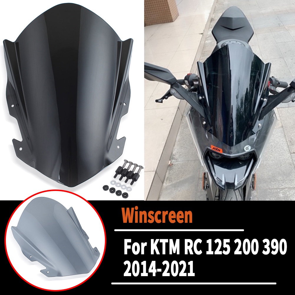 Kính Chắn Gió Chuyên Dụng Cho Xe Mô Tô KTM RC 125 200 390 RC200 RC390 2014 15 2016 2017 2018 2019 2020 2021