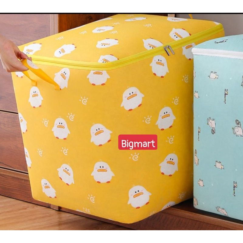 ❤️FREESHIP❤️ TÚI ĐỰNG QUẦN ÁO CHĂN MÀN CÓ KHOÁ KÉO SIZE 100L