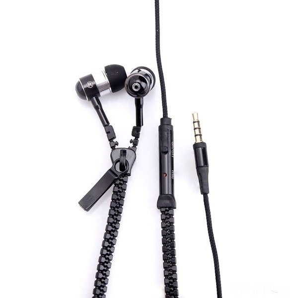 [Mã ELORDER5 giảm 10K đơn 20K] Tai nghe nhét tai Zipper dây kéo (nhiều màu)