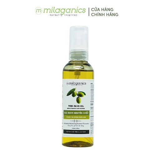 Dầu Olive nguyên chất MILAGANICS 100ml