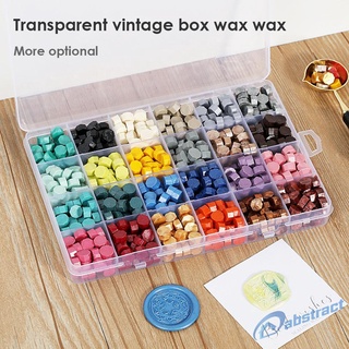 (Hàng Mới Về) Hộp Hạt Sáp Đóng Dấu Niêm Phong Trang Trí Phong Cách Retro