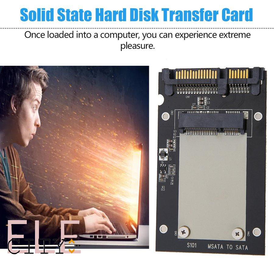 ✨COD✨S101 Solid state drive transfer box mSATA to SATA III 2.5 inch SSD